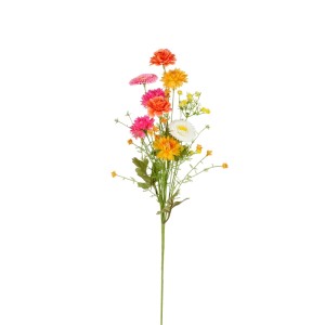 Kunstblume Margerite in Fuchsie, 60 cm hoch, verschiedene Farben. Dekorative Kunstpflanze für Innenräume.
