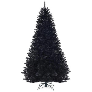 Costway Künstlicher Weihnachtsbaum mit Klappsystem Schwarz 225cm