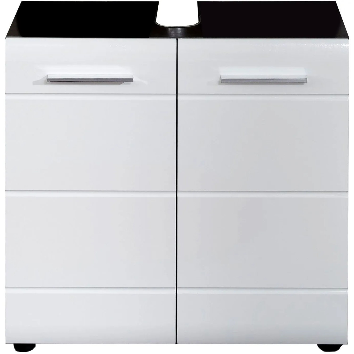 Trendteam Waschbeckenunterschrank LineSkinBD, weiß, 60 cm breit.
