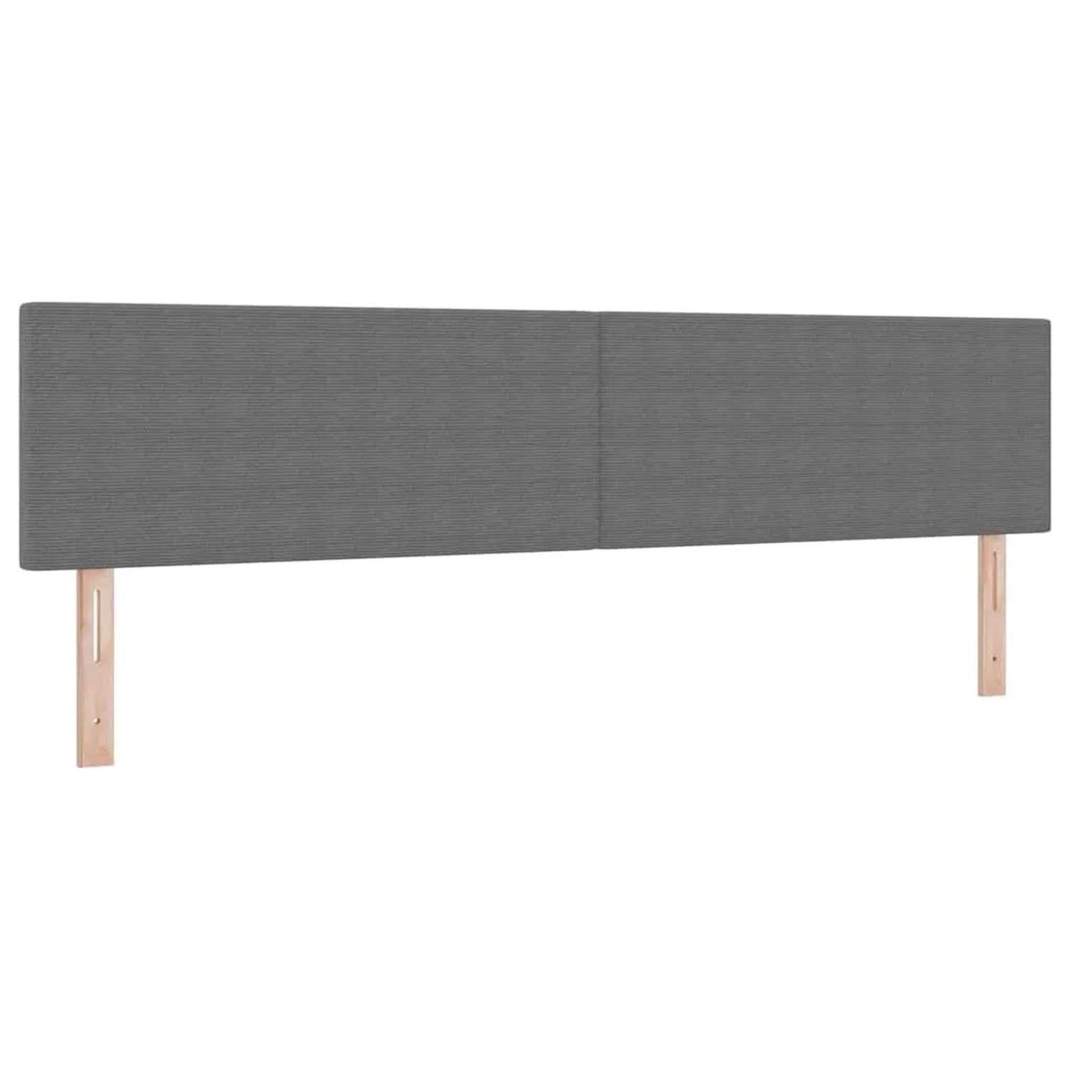 vidaXL Kopfteil mit Kopfteil Hellgrau 200 cm Kunstleder 42007065