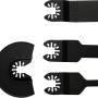 LUX Multitool-Set, 13-teilig: Verschiedene Sägeblätter und Schaber für Multifunktionswerkzeuge.
