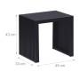 Relaxdays Sitzbank Bambus Schwarz Rutschfest 43 cm x 45 cm x 33 cm 6,5 kg_4