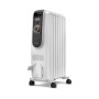 De'Longhi Dragon 5 TRD50615 Radiator, weiß, mit 6 Heizlamellen und Thermostat.