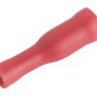 Rote, vollisolierte Rundsteckhülse für Autoelektrik, 0,5-1,5 mm², 10er-Pack.