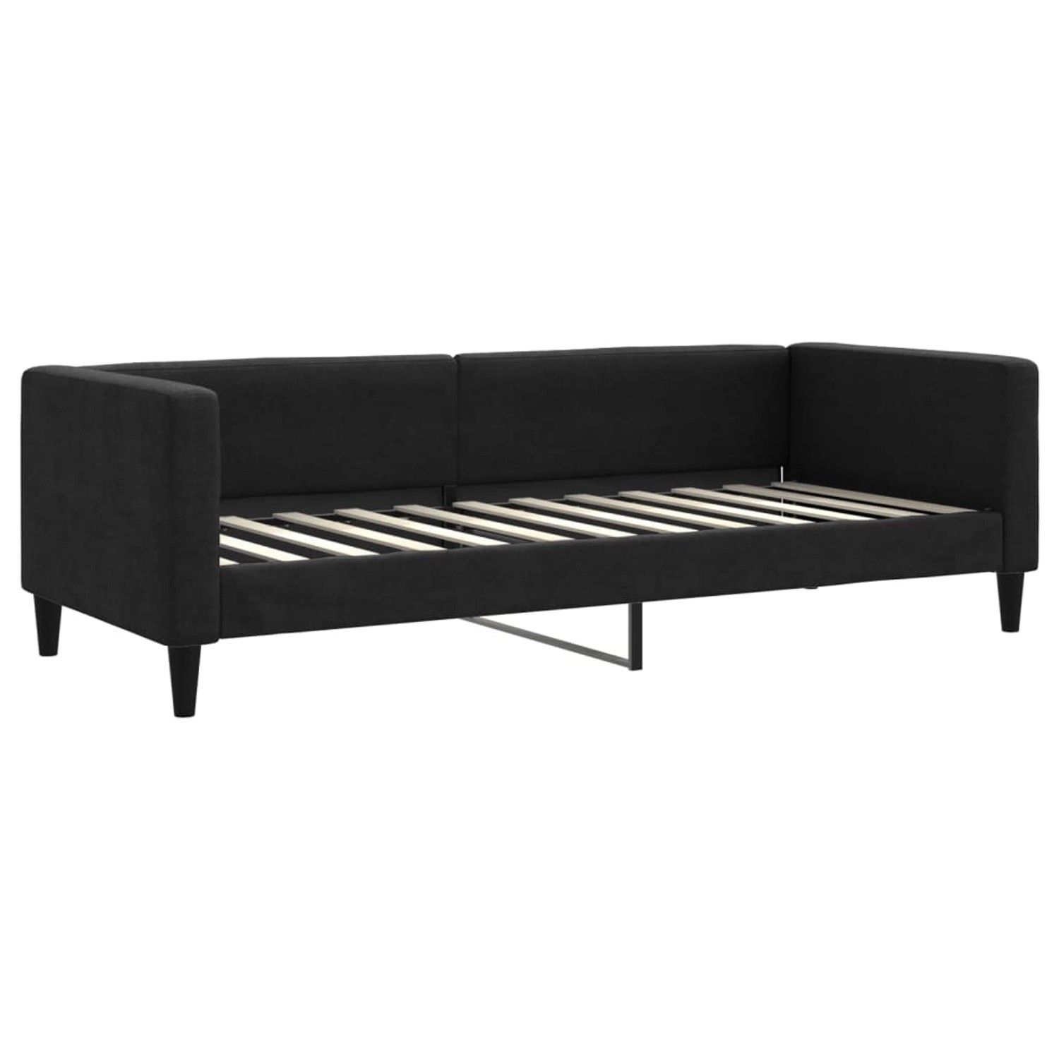 vidaXL Tagesbett Schwarz 80x200 cm Stoff 353980