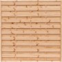 T & J Sichtschutzzaun Maxi Massiv in Lärche Optik, 180x180cm, für Garten und Grundstück.