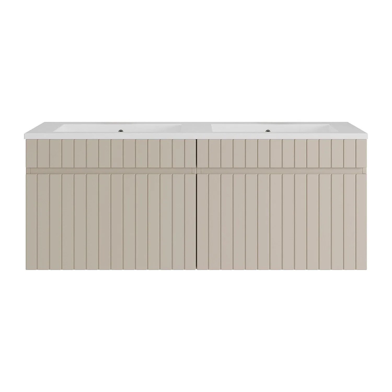 Vente-unique Doppelwaschtisch Satara Beige 120 cm