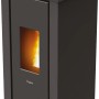 PEGASO Pelletofen Vera, Stahl Anthrazit, 7 kW, mit Automatik. Pelletofen für gemütliche Wärme.