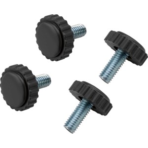 Fußkappen Set für Sacramento Gartentisch, 4 Stück, Kunststoff/Stahl