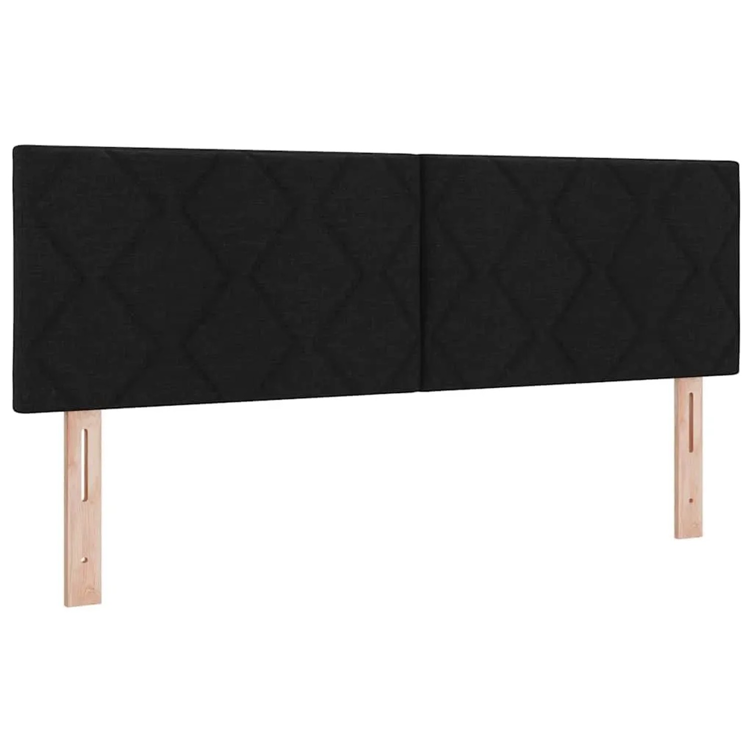 vidaXL Kopfteil mit Kopfteil Schwarz 160 cm Kunstleder 42007256