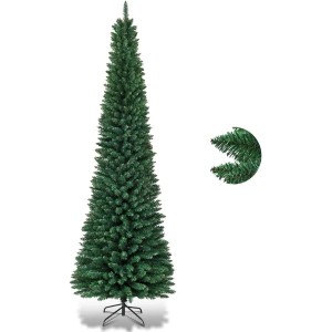 Costway Bleistift Weihnachtsbaum 270cm