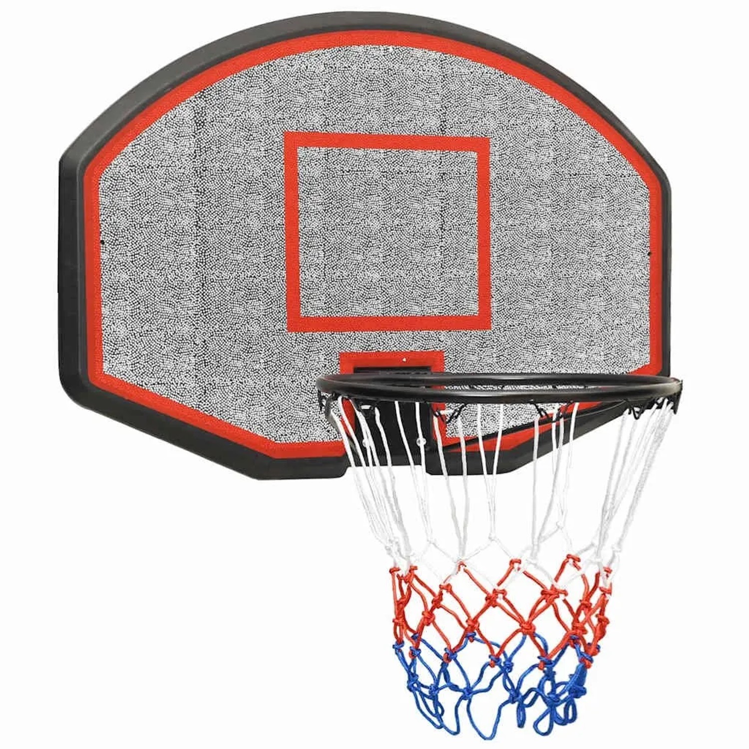 vidaXL Basketballkorb Schwarz 71x45x2 cm Polyethylen 93667