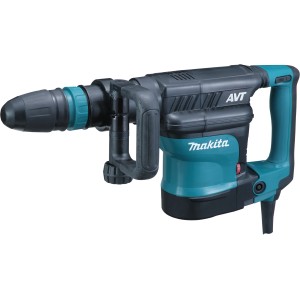 Makita Stemmhammer SDS-Max 1300 W: Leistungsstarker Bohrhammer in Schwarz und Türkis.