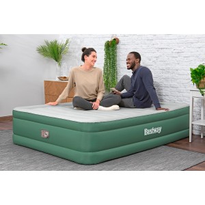 Bestway Luftbett (203x152x46cm) mit 2 Personen. Selbstaufblasendes Gästebett für Camping & Zuhause.