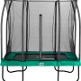 Salta Comfort Edition Gartentrampolin, 214x153 cm, grün, mit Sicherheitsnetz.