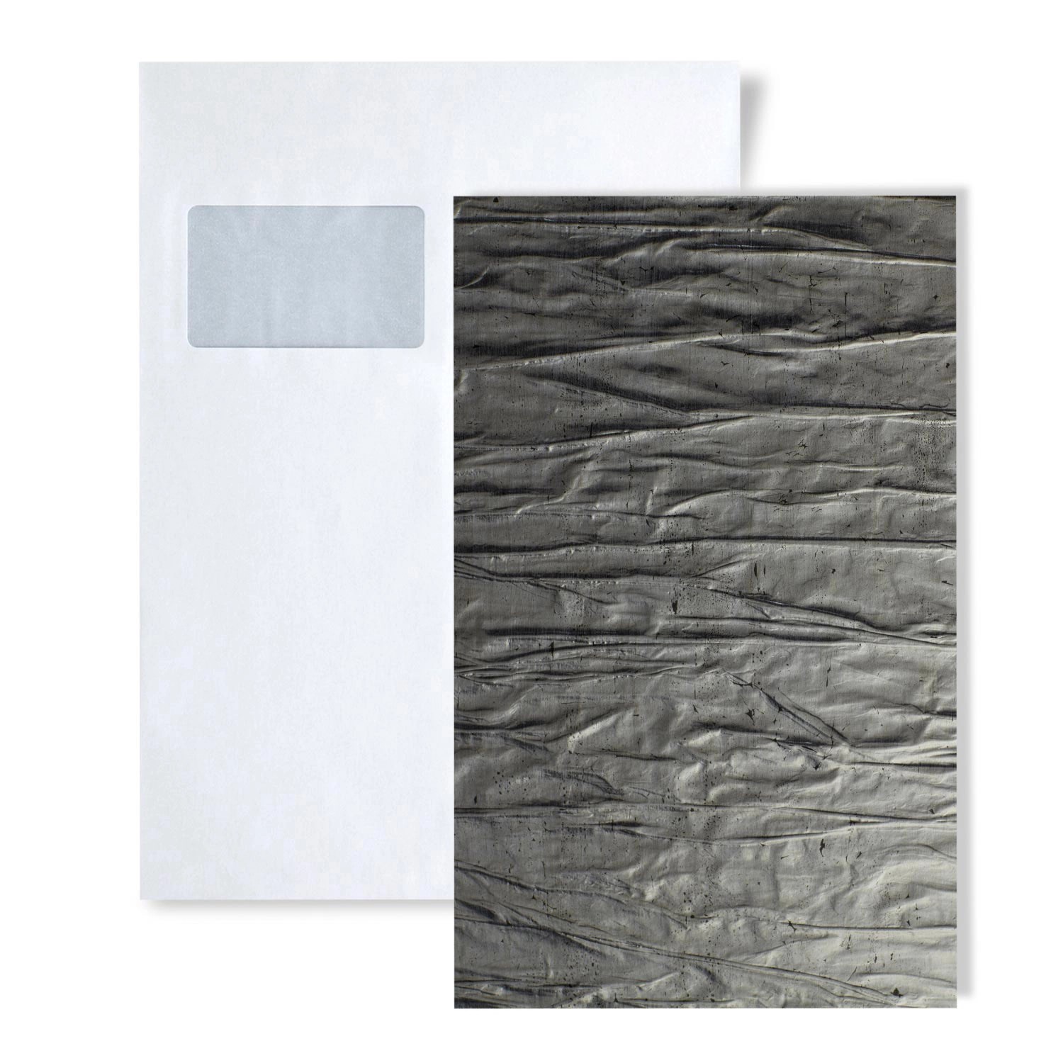 Wallface 1 MUSTERSTÜCK S-19523 DIN A5 Wandpaneel Muster CRASHED OLD PLATIN günstig online kaufen