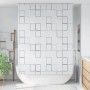 vidaXL Duschrollo 140x240 cm Quadratmuster 142850_2