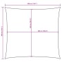 Maßzeichnung quadratisches Sonnensegel 3x3m. Außenkanten 300cm, Innenkanten 260cm.