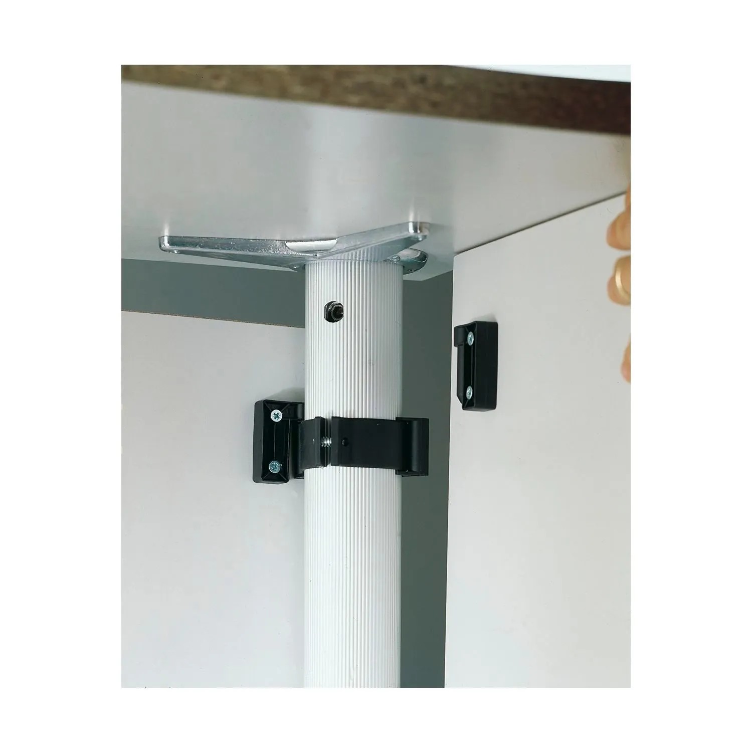 Camar Tischfuß-Paneelsystem Modesty für ø 60 mm Tischfüße Kunststoff Schwarz