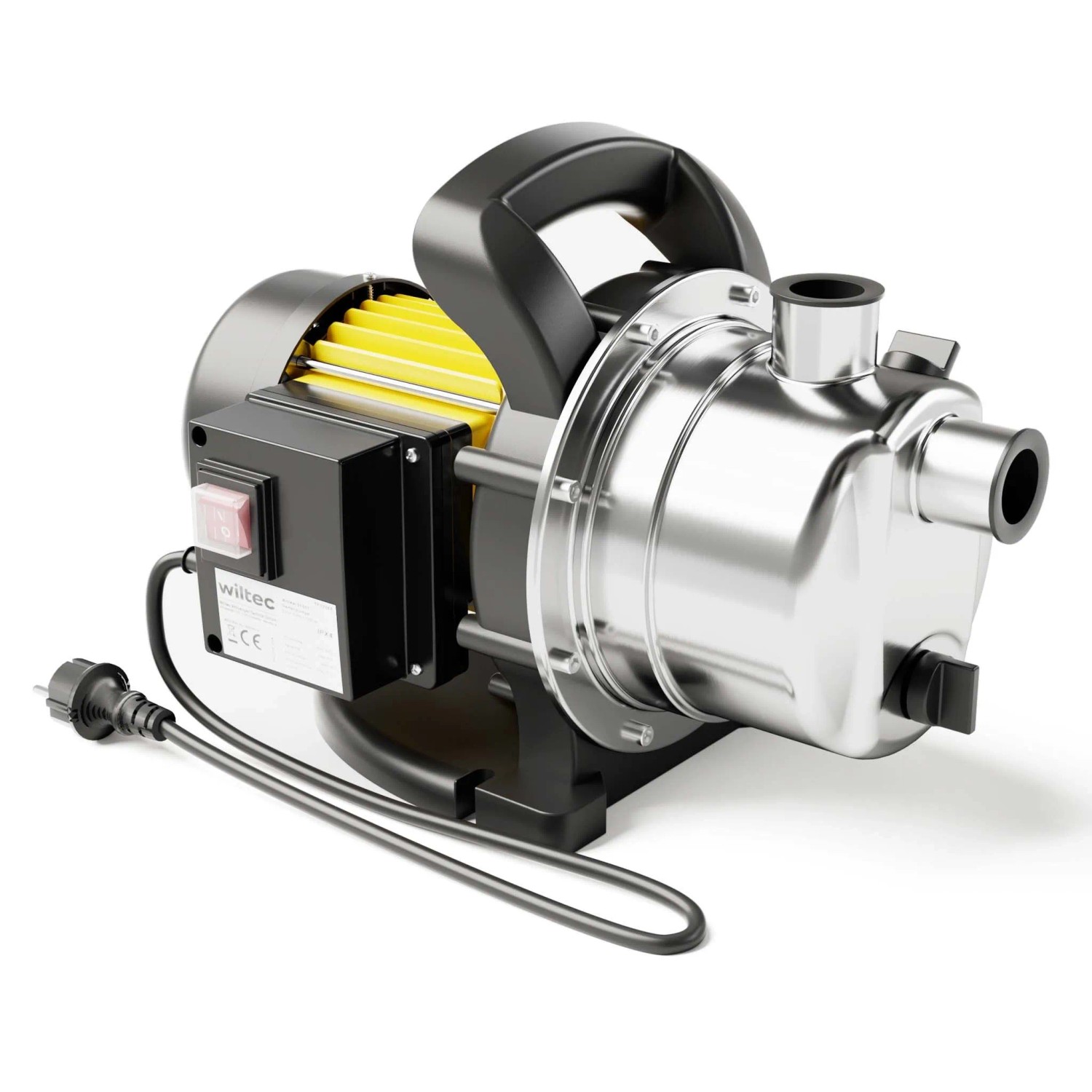 Wiltec Gartenpumpe 3800l/h 1200W Wasserpumpe Pumpe 4.8 bar Teich Regenwasserpumpe