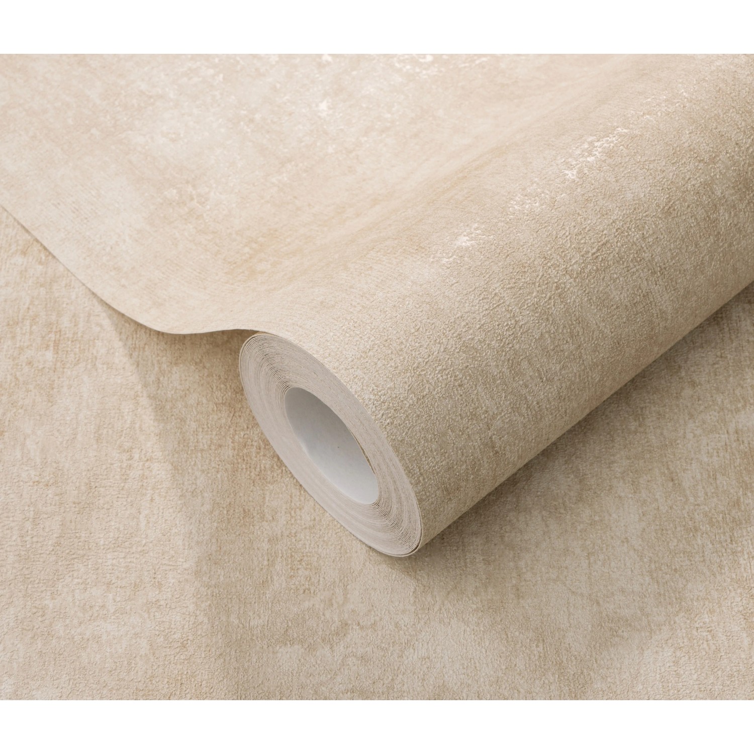 Rolle Erismann Vliestapete Elle Decoration 4 Shiny Concrete Beige mit Schwammoptik.