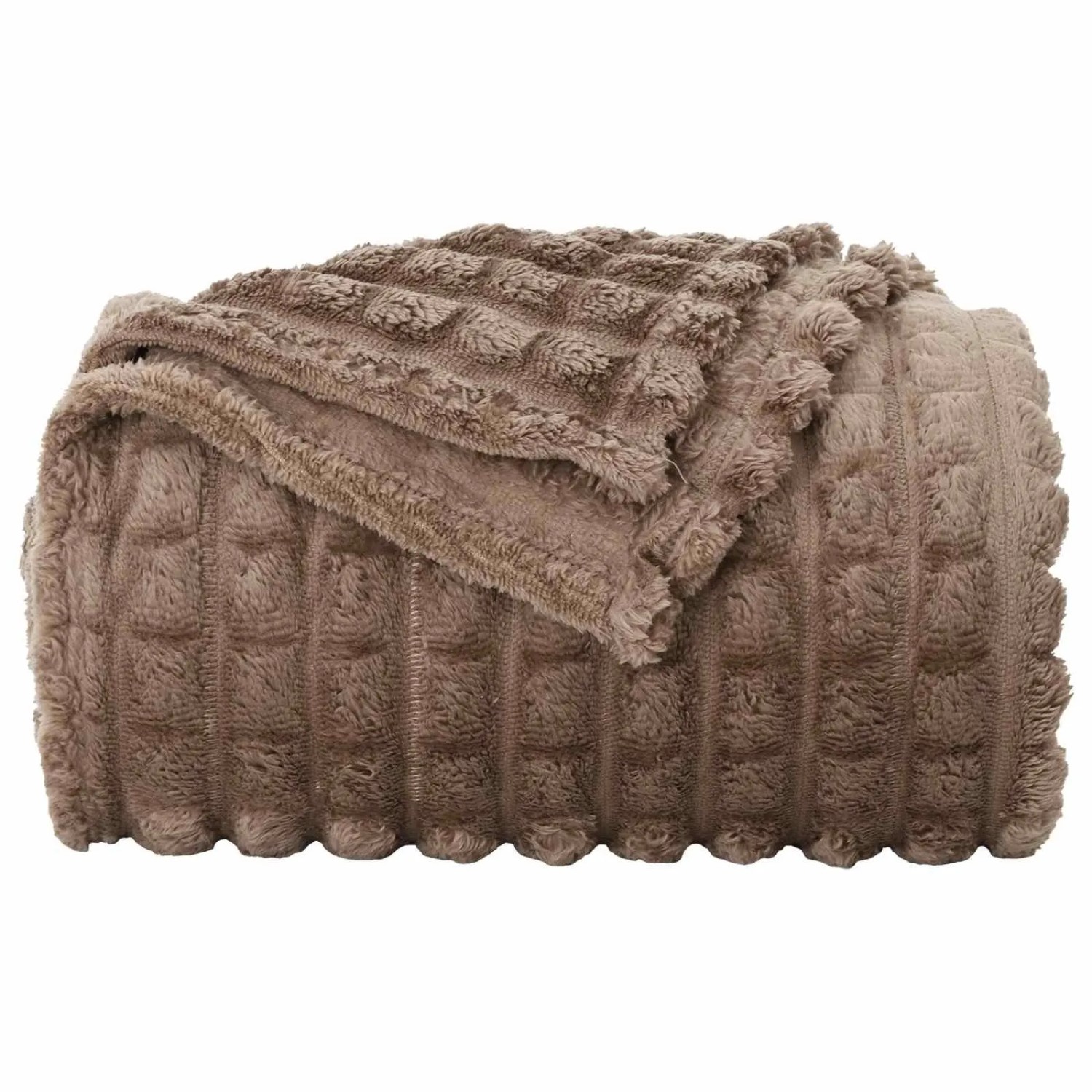vidaXL Überwurfdecke Kamel 200 x 150 cm Fleece 42016914