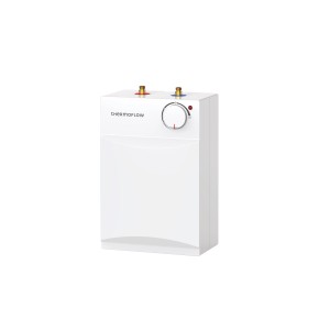 Thermoflow UT5SETOVALIS Untertischspeicher mit Armatur, 5 Liter, weiß.