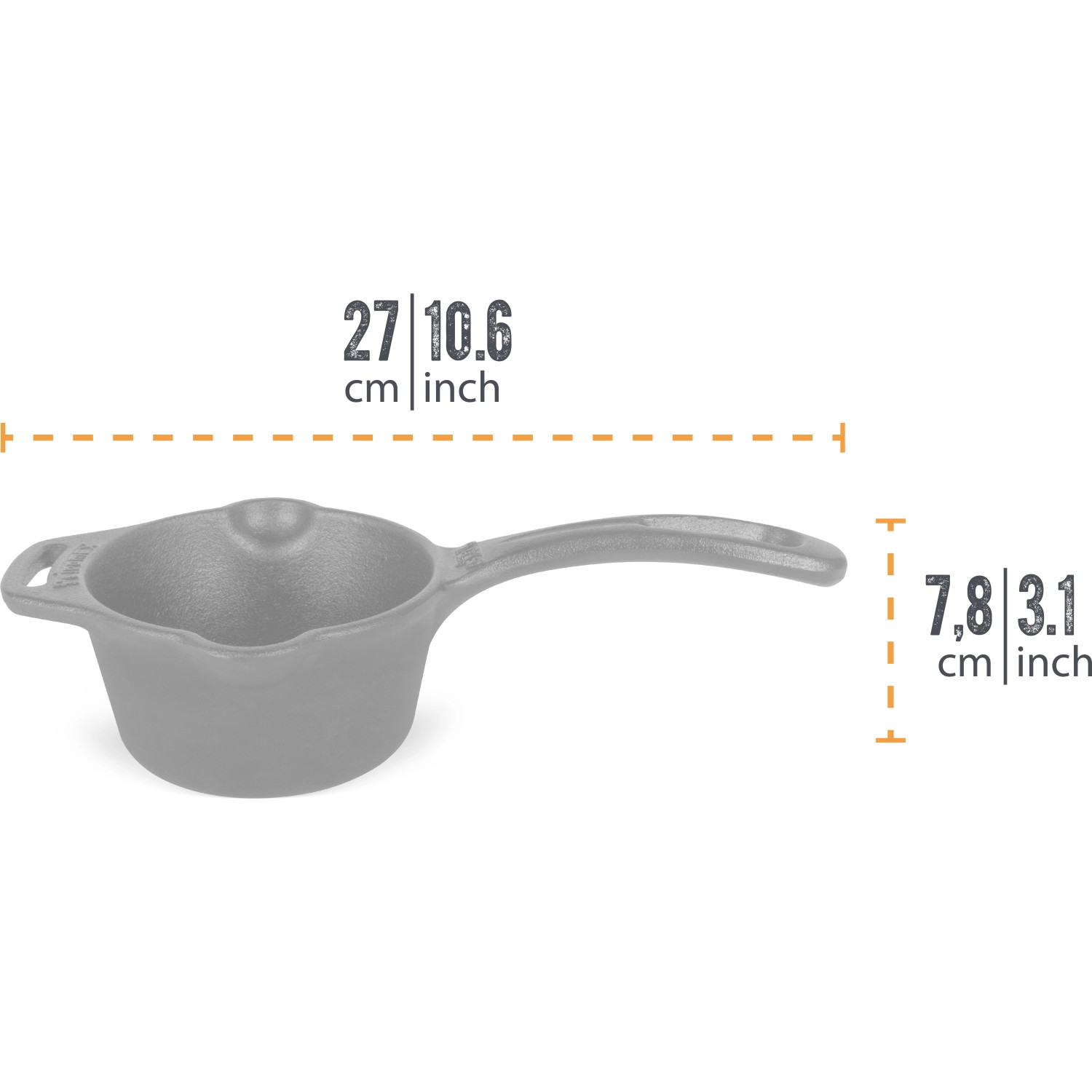 Saucentopf 0,65 Liter - Edelstahl 18/10 Für Gastronomie