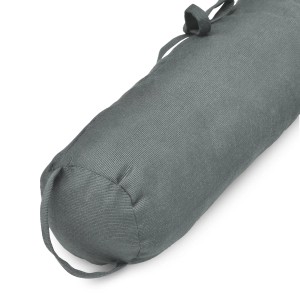 Beautissu Viento Zugluftstopper, 10x100cm, Anthrazit. Türstopper mit Schlaufen zur Befestigung.