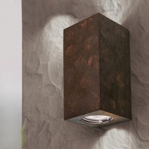 Orion Leuchten Wandleuchte 2-flammig GU10 10W Rost