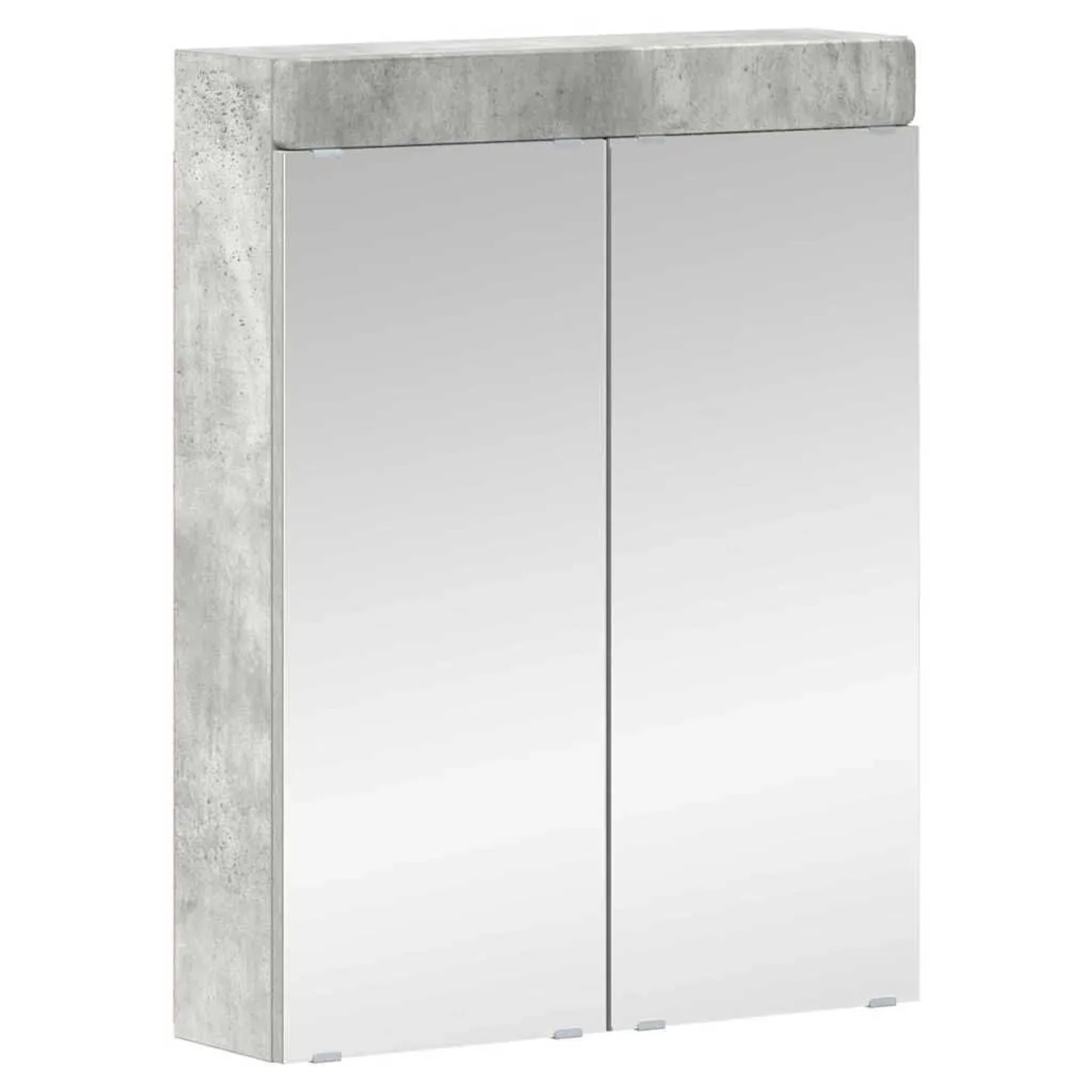 vidaXL Badezimmerspiegelschrank TULUM Beton Grau 60 x 16,5 x 78 cm 880364