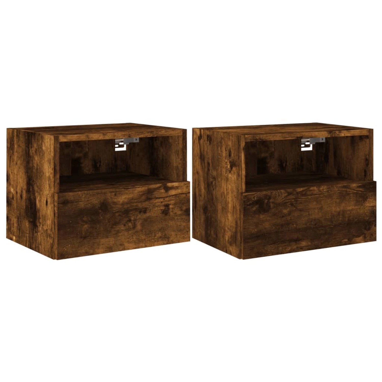 vidaXL TV-Wandschränke 2 Stk Räuchereiche 40x30x30 cm Holzwerkstoff 836849 günstig online kaufen