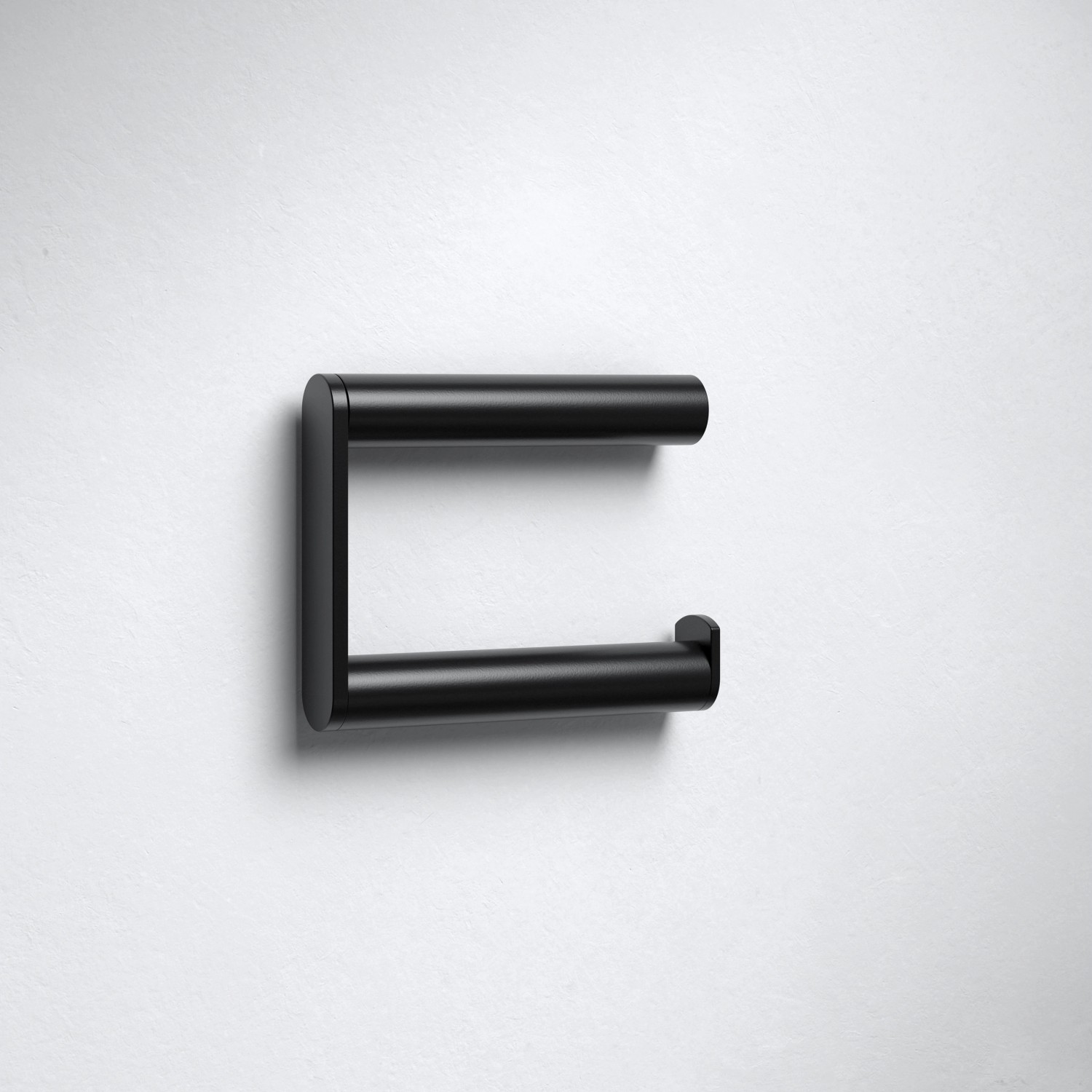 Keuco Plan Black Selection Toilettenpapierhalter, schwarz-matt, zur Wandmontage.