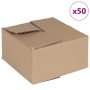 vidaXL Faltbox mit Speicher 50 Stk Natur 15 x 15 x 8 cm Karton 4106562_2