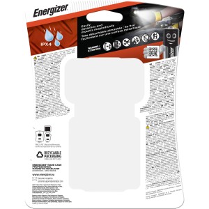 Verpackung der Energizer Hardcase Magnet Kopflampe mit 3xAAA Batterien.