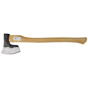 PROREGAL Axt, 1800g, sandgestrahlt mit Holzgriff (900mm) für Gartenarbeiten.