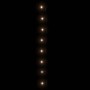 Warmweiße LED-Lichterkette mit 400 LEDs, 40 m lang, leuchtet auf dunklem Hintergrund. Ideal für Außenbereiche.