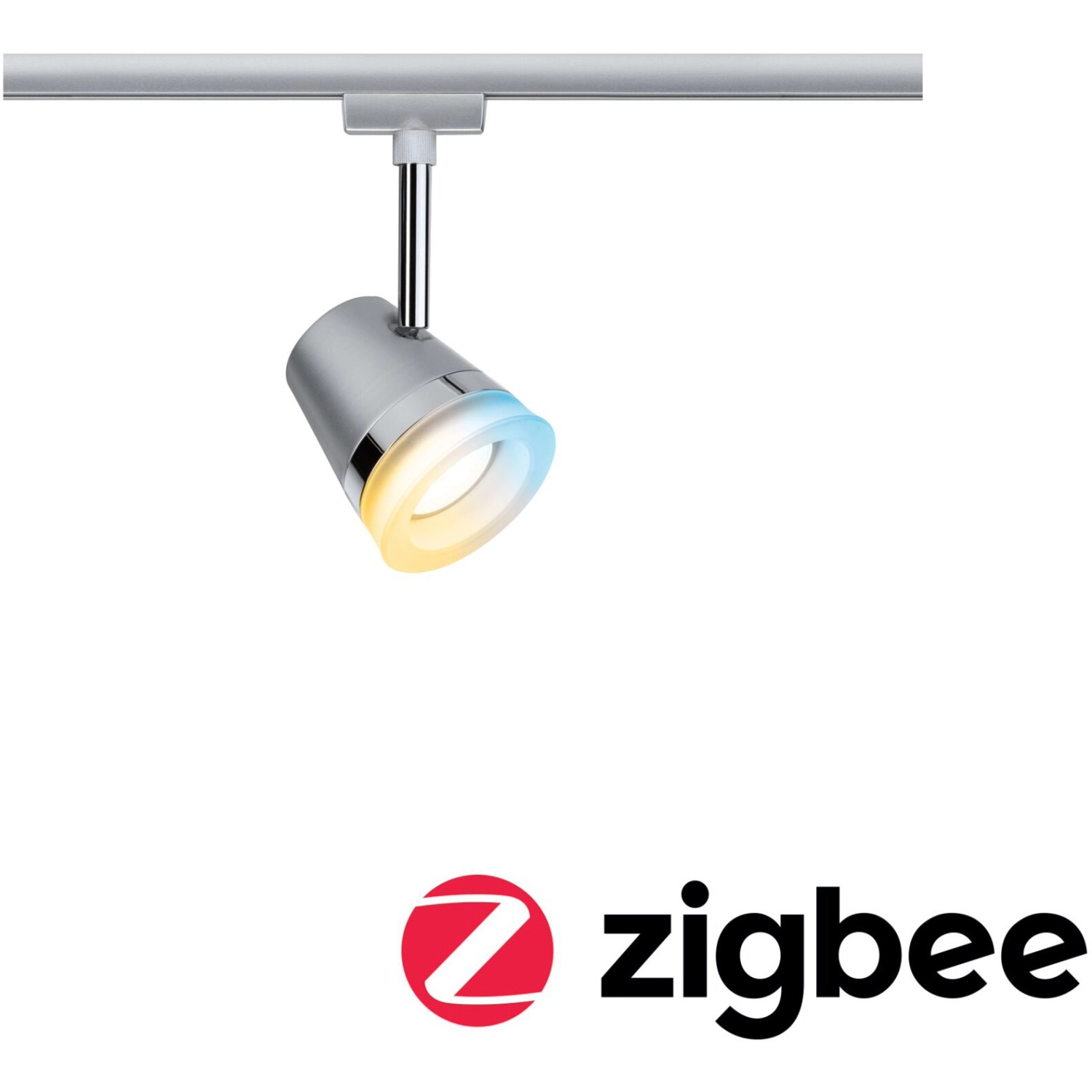 Paulmann URail Spot Cone Zigbee Chrom matt 5W GU10 dimmbar inkl. Leuchtmittel