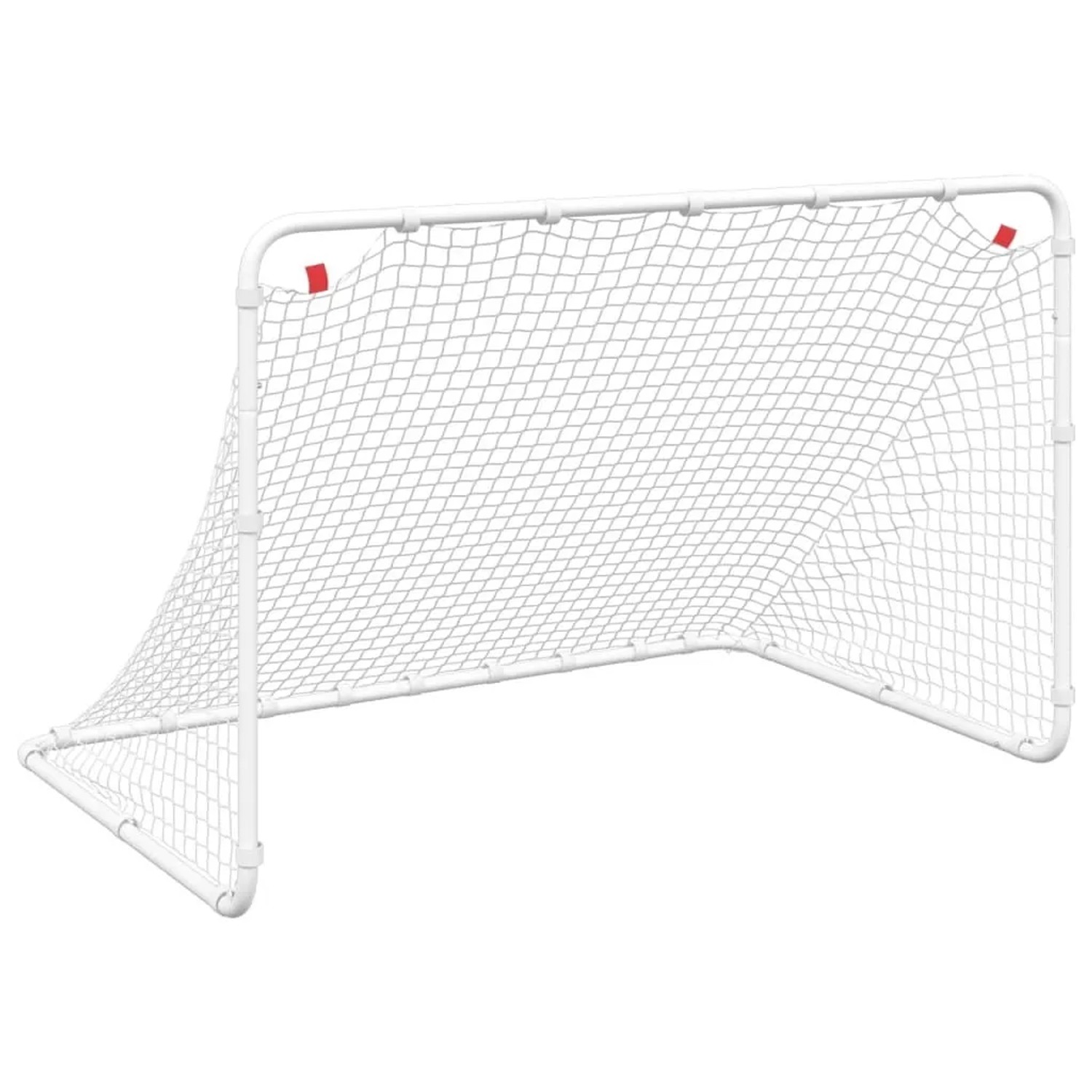 vidaXL Fußballtor Weiß 122 x 81 x 81 cm Stahl 4007966