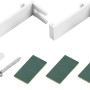 Montagezubehör für Vario-Rollo Sedano, inkl. Klemmen, Klebestreifen, Schrauben und Haken.