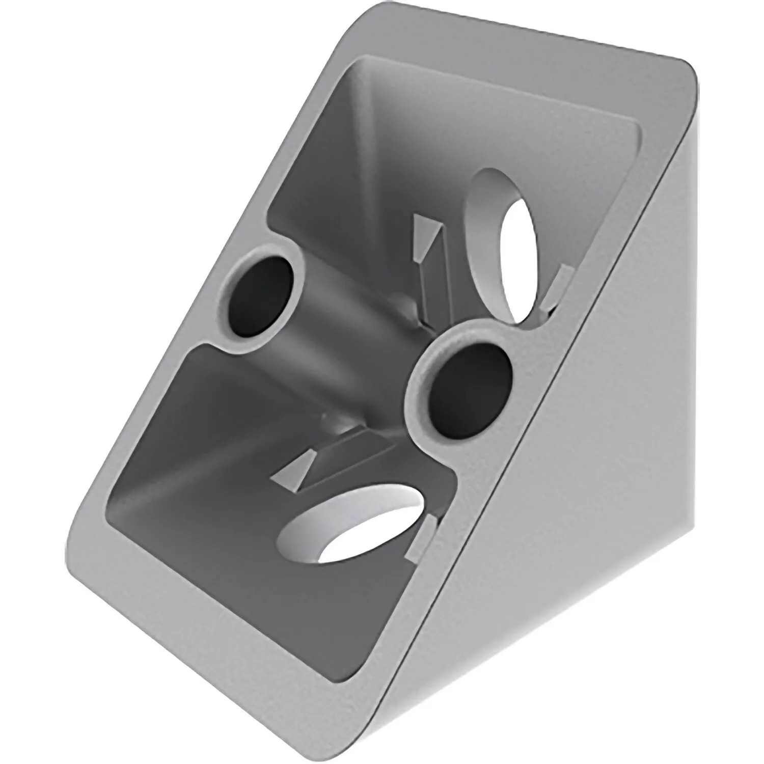 Fath Eckwinkel 40x39,7x39,7mm Item System Nut 8 Zinkdruckguss Pulverbeschichtet