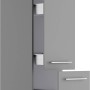 Optifit Apothekerschrank Mats825 in Basaltgrau mit Auszügen und Metallschubkästen.
