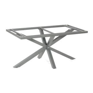 Natur24 Tischgestell, Aluminium, Anthrazit, für Gartentische.