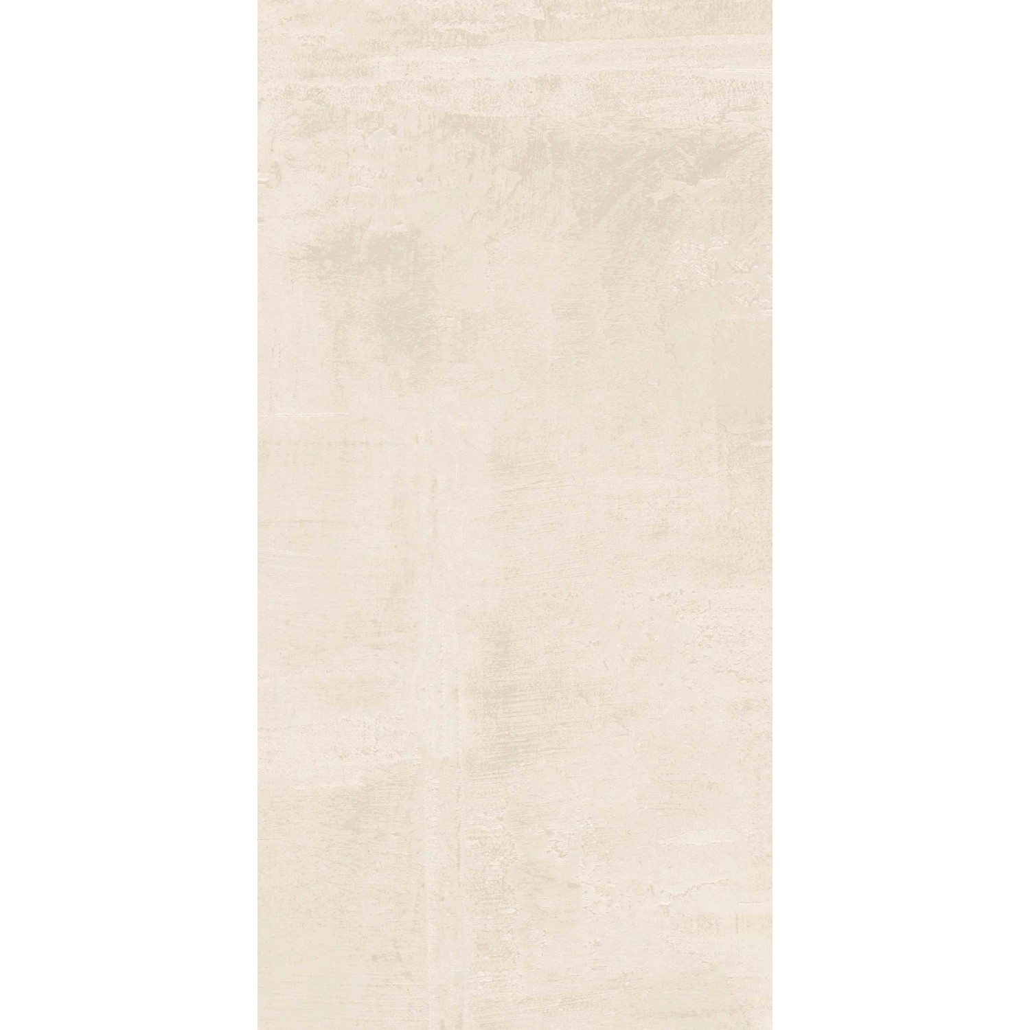 Bodenfliese Antiga, Feinsteinzeug, weiß, matt glasiert, 60,4x30,2 cm. Zement-Optik.