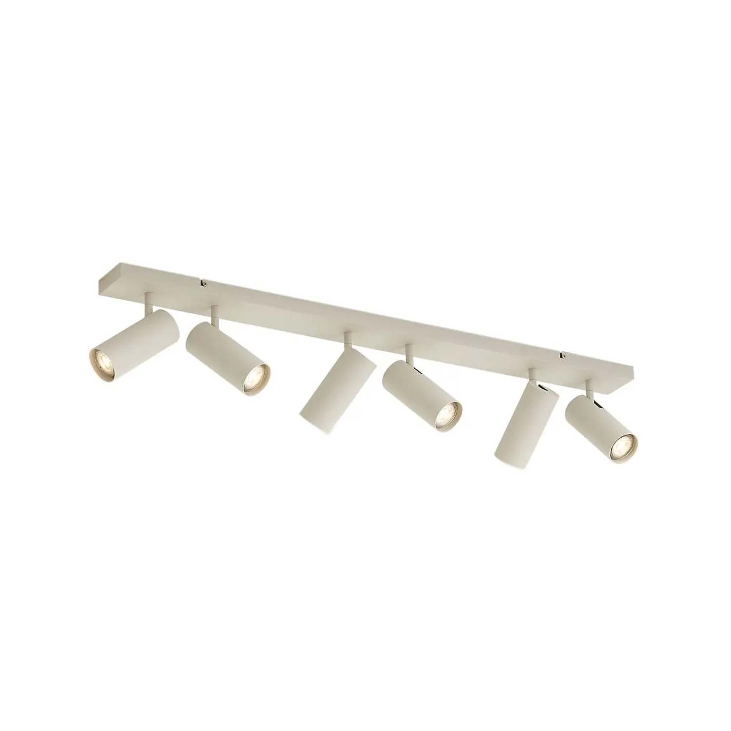 QAZQA Moderne Deckenleuchte Beige 100cm 6 Flammig Verstellbar Renna