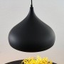 Moderne, schwarze Lindby Pendelleuchte Ritana aus Aluminium, 1-flammig, für E27 Leuchtmittel.