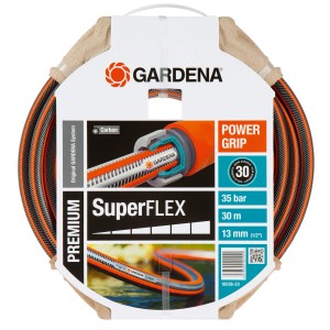 Gardena Premium SuperFlex Gartenschlauch, 13 mm (1/2 Zoll), 30 m, orange-grau.