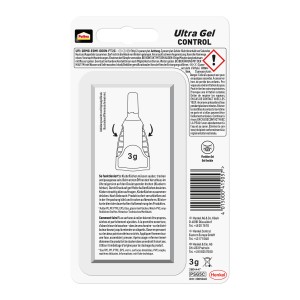 Pattex Sekundenkleber Ultra Gel Matic 3g im Dosierspender für präzises Kleben.