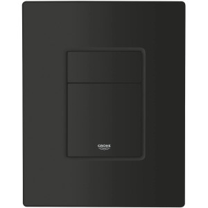 Grohe Even WC-Drückerplatte in Matt Schwarz, 156x197x10 mm.