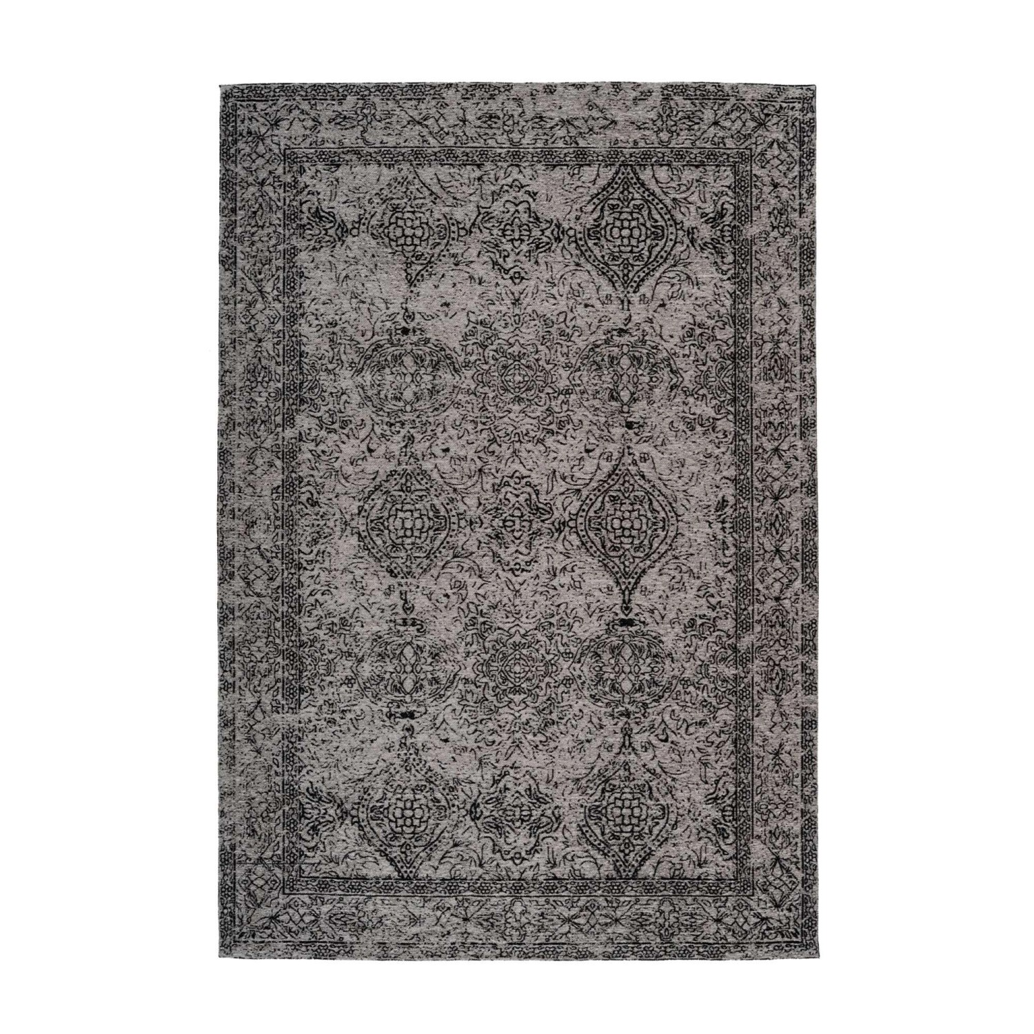 MeGusta Vintage Teppich Grau Schwarz Design Orientalisch Baumwolle 160 x 23 günstig online kaufen